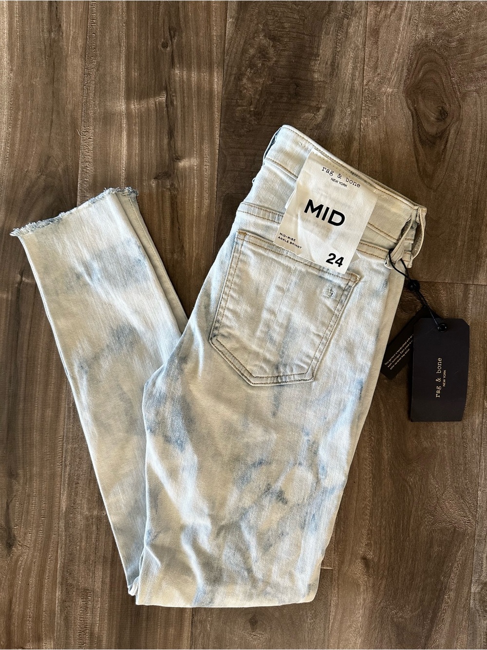 NWT Women’s Rag & Bone Cate Mid Rise Ankle Skinny Jeans Oasis Size 24